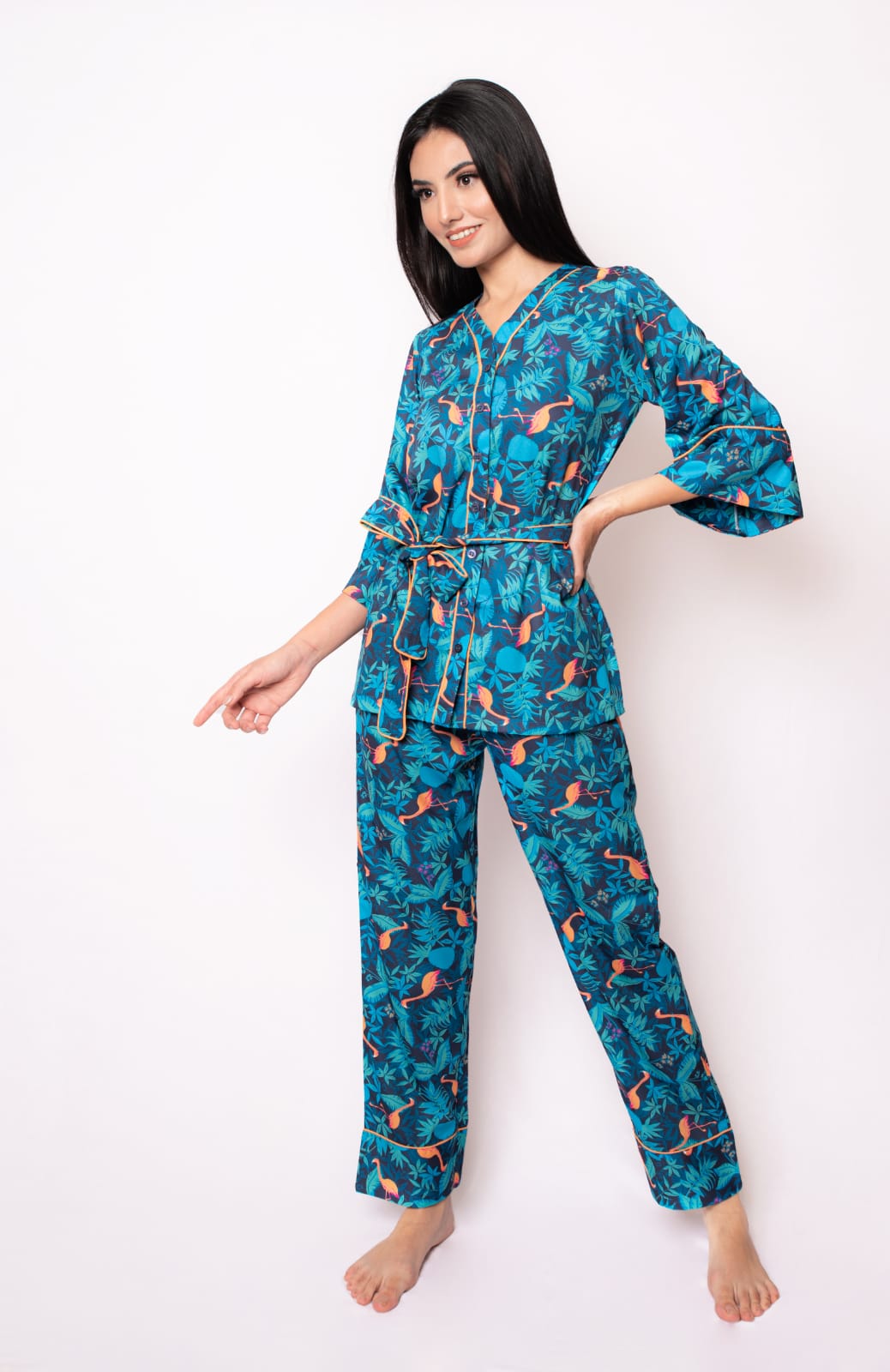 Blue Flamingo Lounge Set