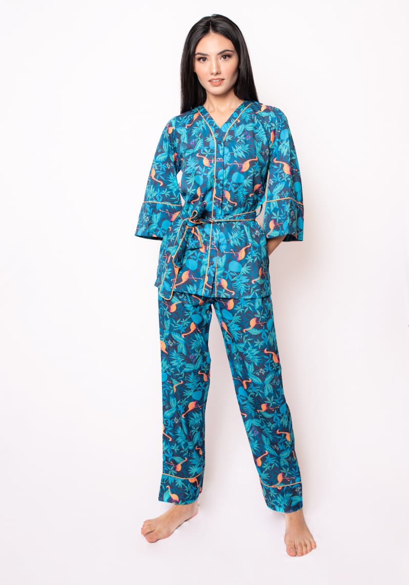 Blue Flamingo Lounge Set