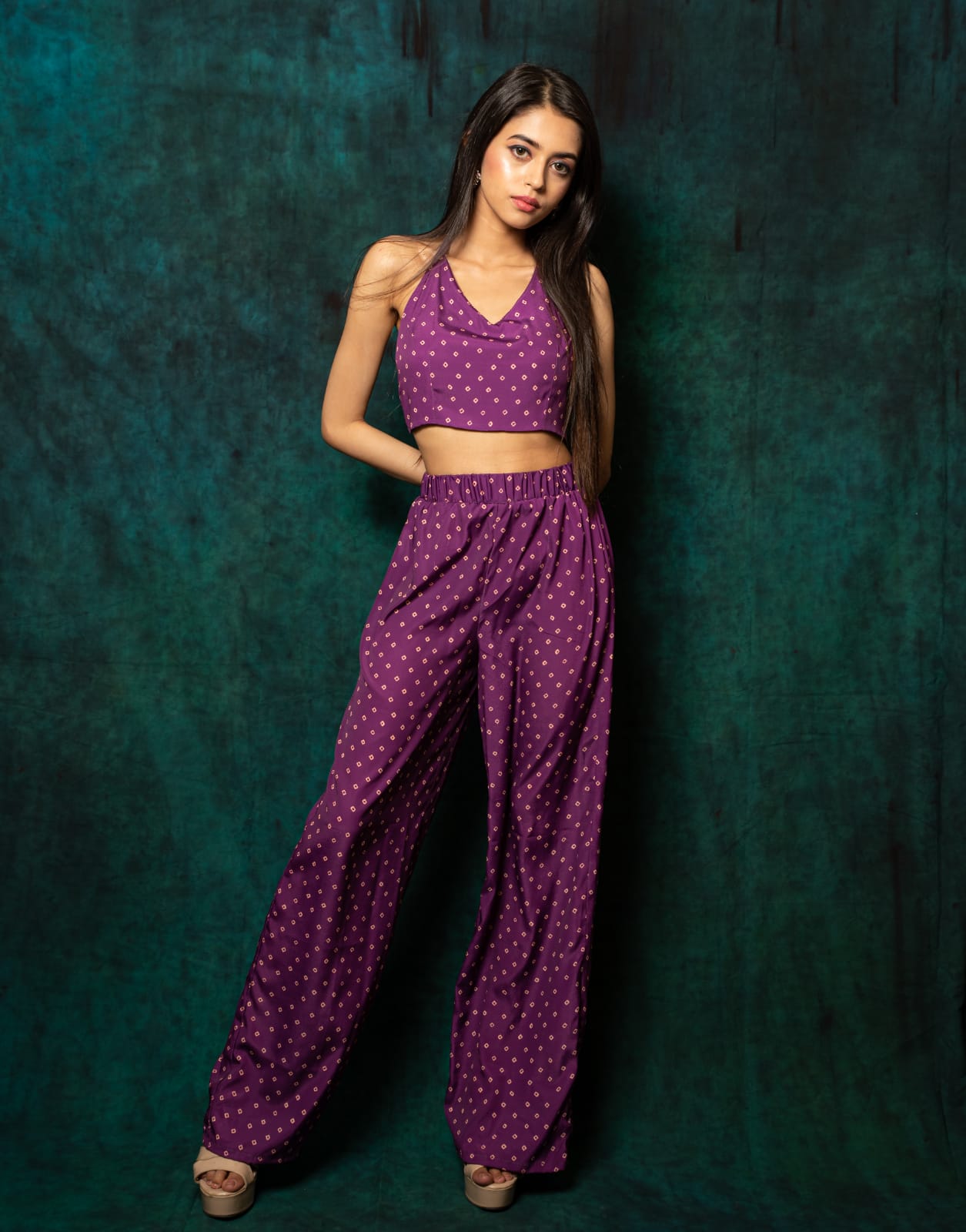 Indie- 2 piece halter cami and pants set