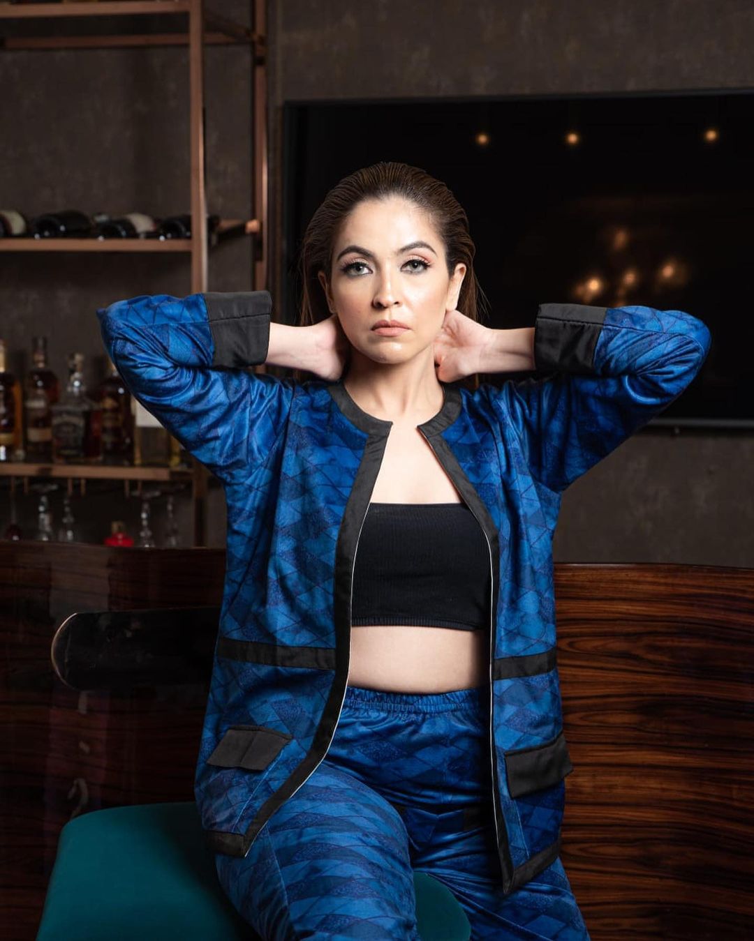 Regal Dark Blue Co-ord Set