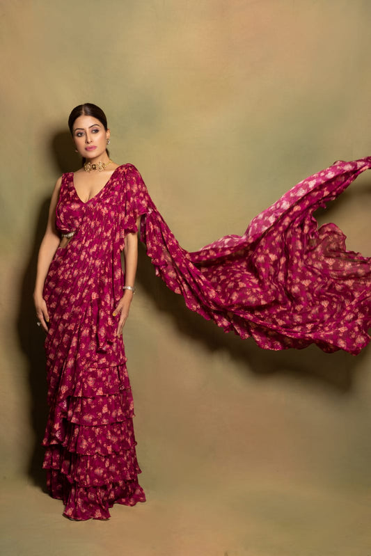 Surkh Saree