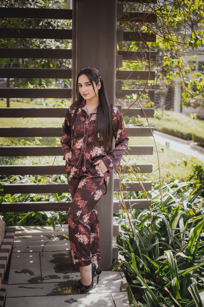 Floral Maroon Jammies
