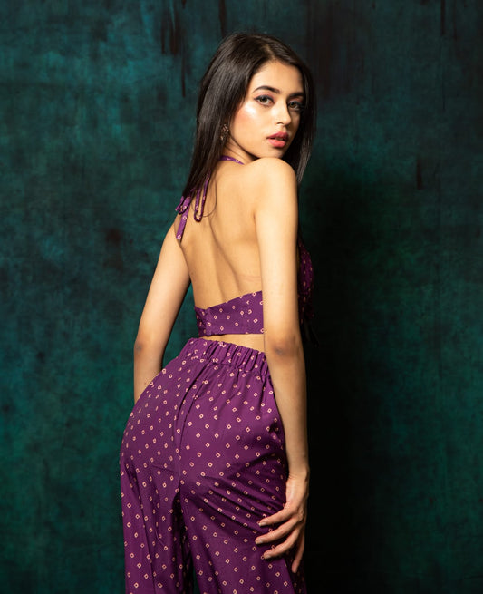Indie- 2 piece halter cami and pants set