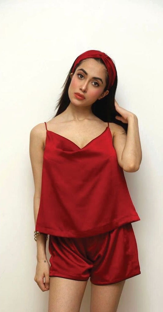 Ruby Red Camisole Set